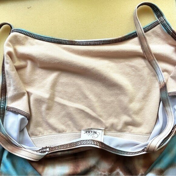 Vintage Tie Dye Cropped Spandex Camisole - S/M, made in Canada 🇨🇦 - Picture 8 of 11